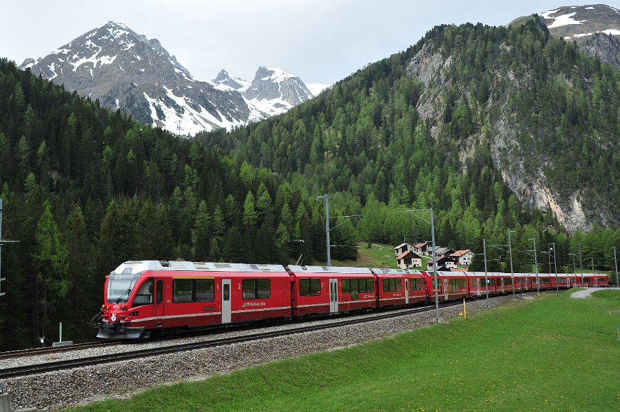 RhB Glacier Express, Allegra Triebwagen und andere (35)